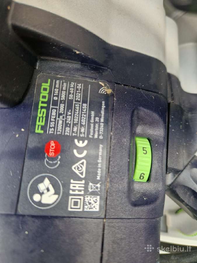 Festool ts 55 rebq geros būklės - nuotraukos Nr. 3