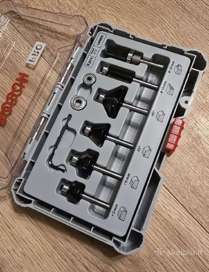 Bosch pro frezų komplektas - nuotraukos Nr. 2