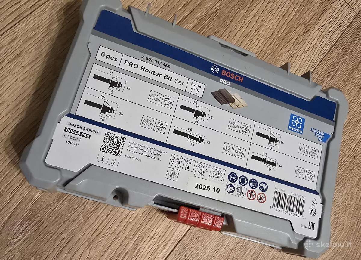 Bosch pro frezų komplektas - nuotraukos Nr. 3