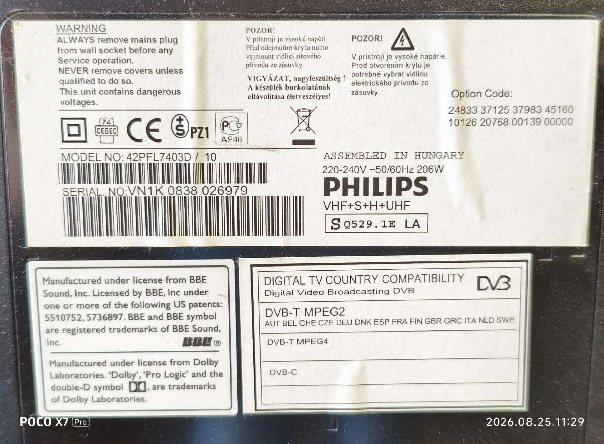Televizorius Philips 42pfl7403d - nuotraukos Nr. 4