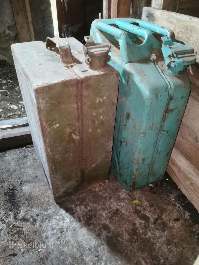 Metaliniai kanistrai kurui (po 20 l) - nuotraukos Nr. 3