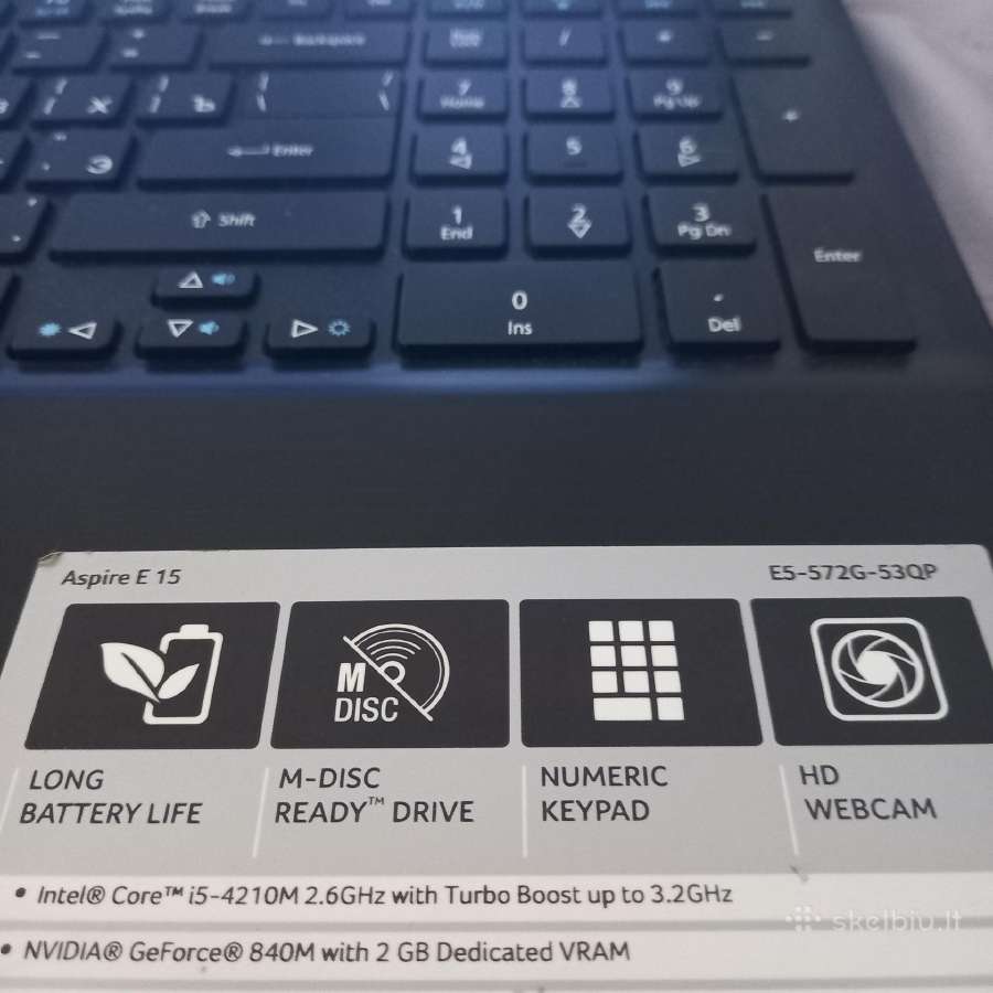 Acer E5-572g-53qp - nuotraukos Nr. 7