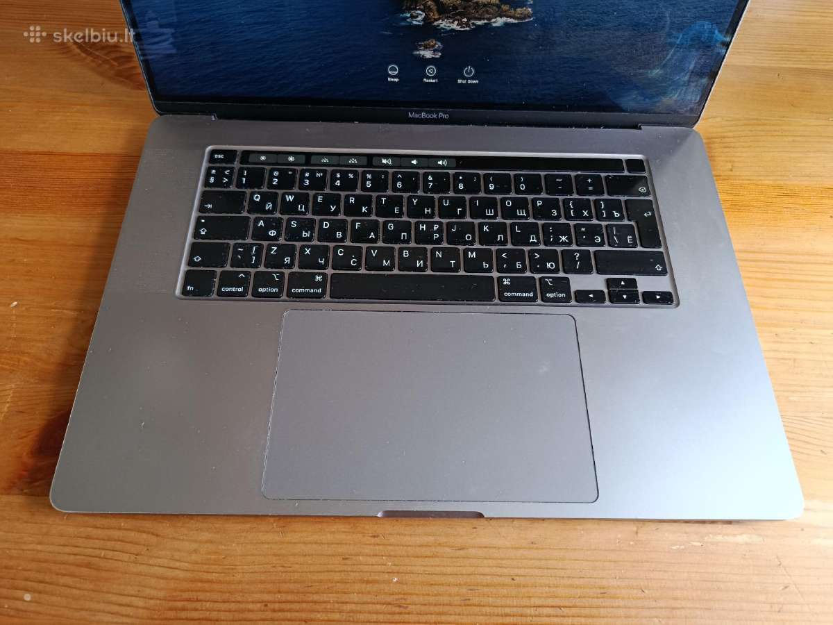 MacBook Pro 16" (2019) 8-core i9 / 16gb / 1tb - nuotraukos Nr. 7