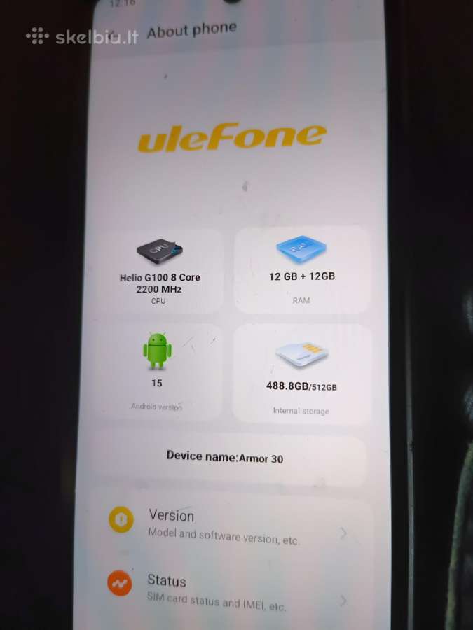 Telefonas Ulefone armor 30 - nuotraukos Nr. 4