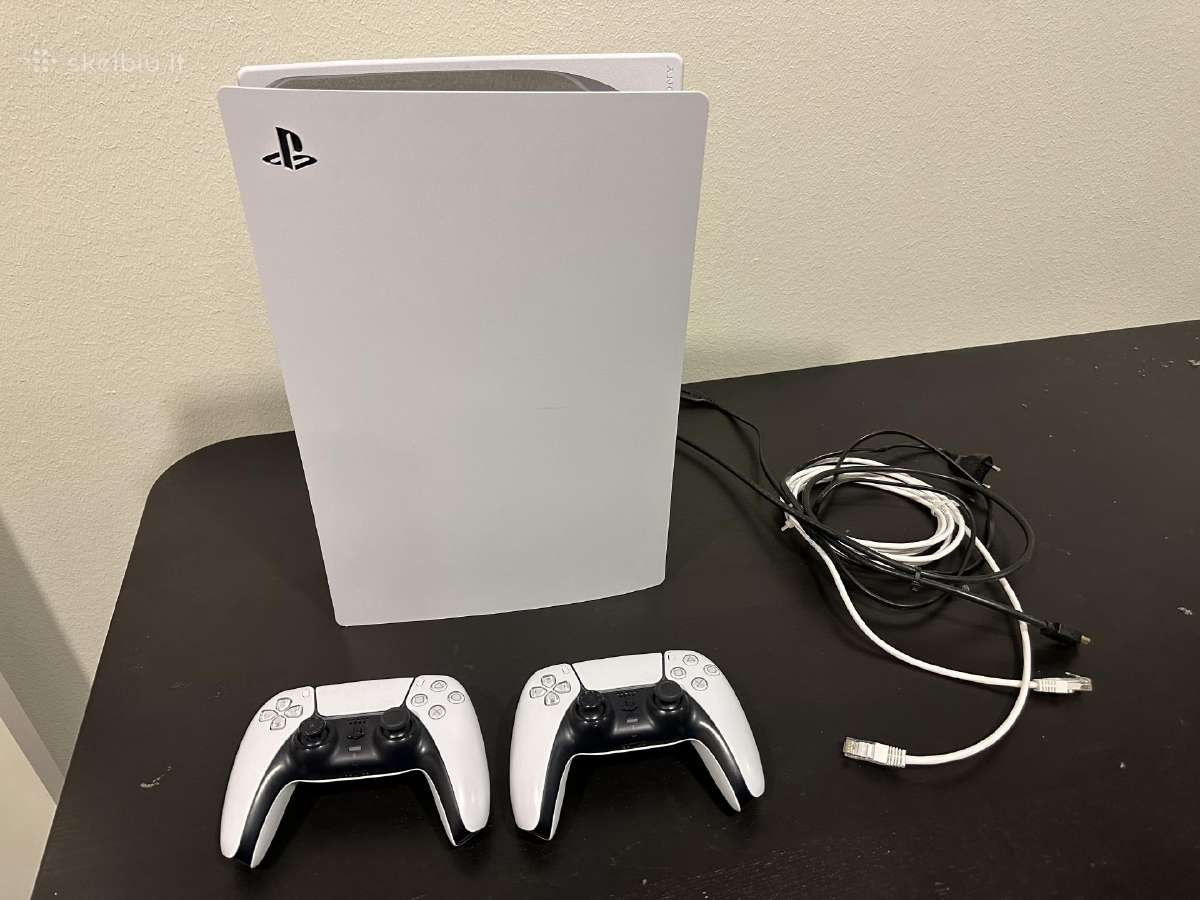 Sony Ps5 žaidimų konsolė ir 2 pulteliai (digital) - nuotraukos Nr. 2