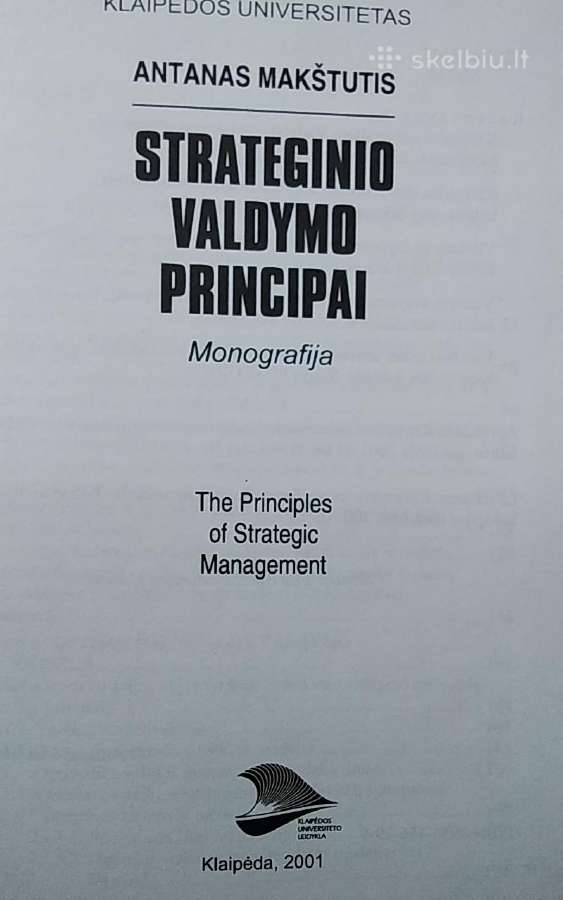 Strateginio valdymo principai - nuotraukos Nr. 2