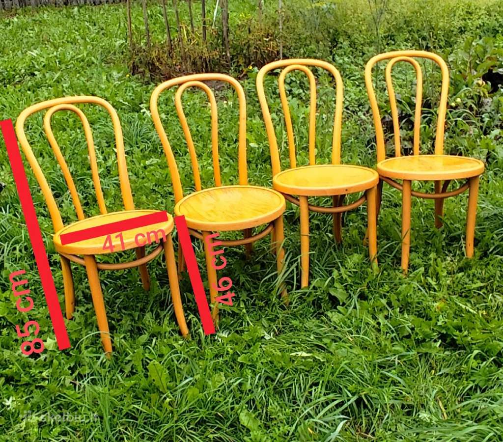 Vienos kėdės (Thonet Nr. 18 stiliaus) + stalas - nuotraukos Nr. 5