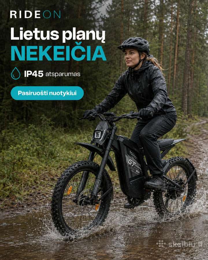 Gt2000 elektrinis dviratis off-road dirt bike - nuotraukos Nr. 2