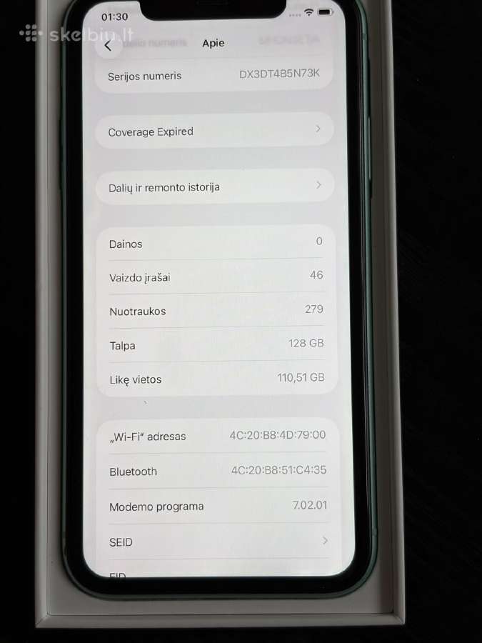 iPhone 11 128gb - nuotraukos Nr. 7