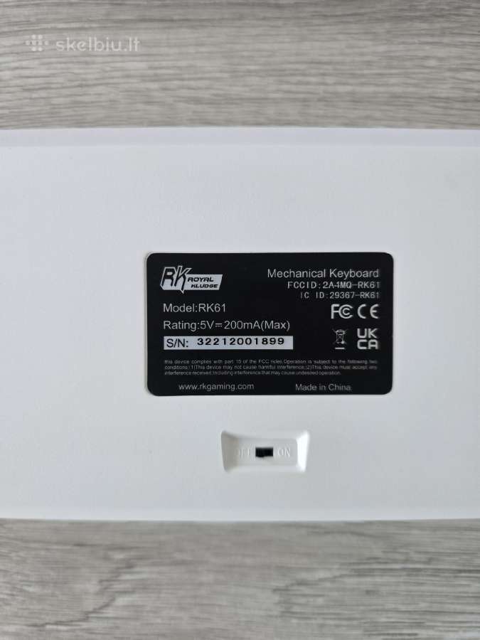 Belaidė klaviatūra Royal Kludge Rk61 - nuotraukos Nr. 8
