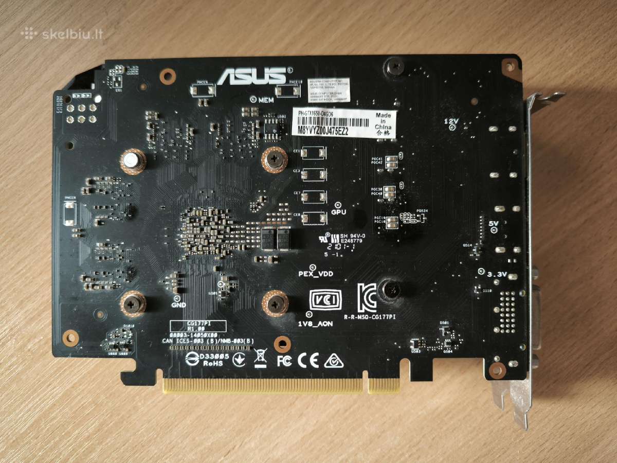 Asus geforce gtx 1650 gddr6 4gb - nuotraukos Nr. 2