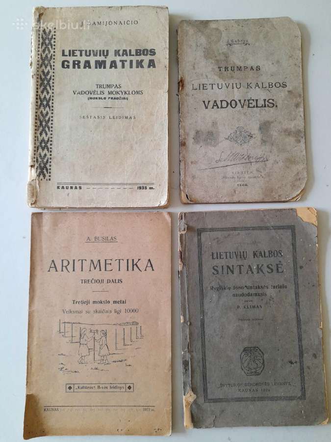 Senos mokslo vadovėliai 1906m-1960m - nuotraukos Nr. 2
