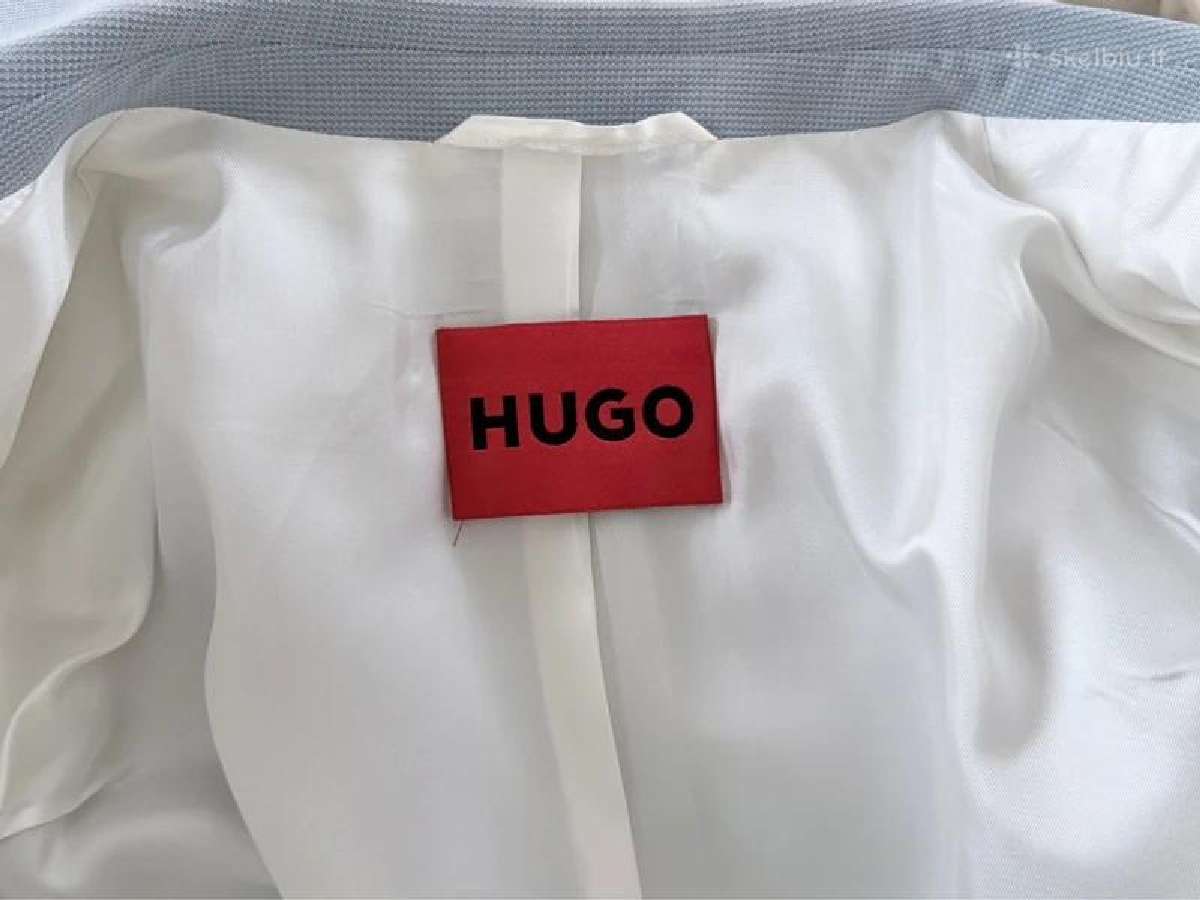Šviesiai mėlynas Hugo kostiumas - nuotraukos Nr. 5