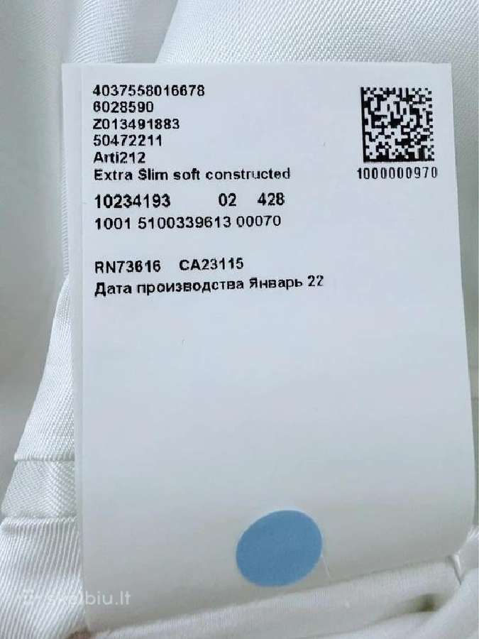 Šviesiai mėlynas Hugo kostiumas - nuotraukos Nr. 12