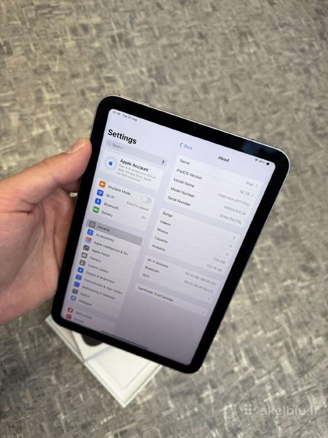 iPad mini Wi-fi 100% bate, gar - nuotraukos Nr. 6