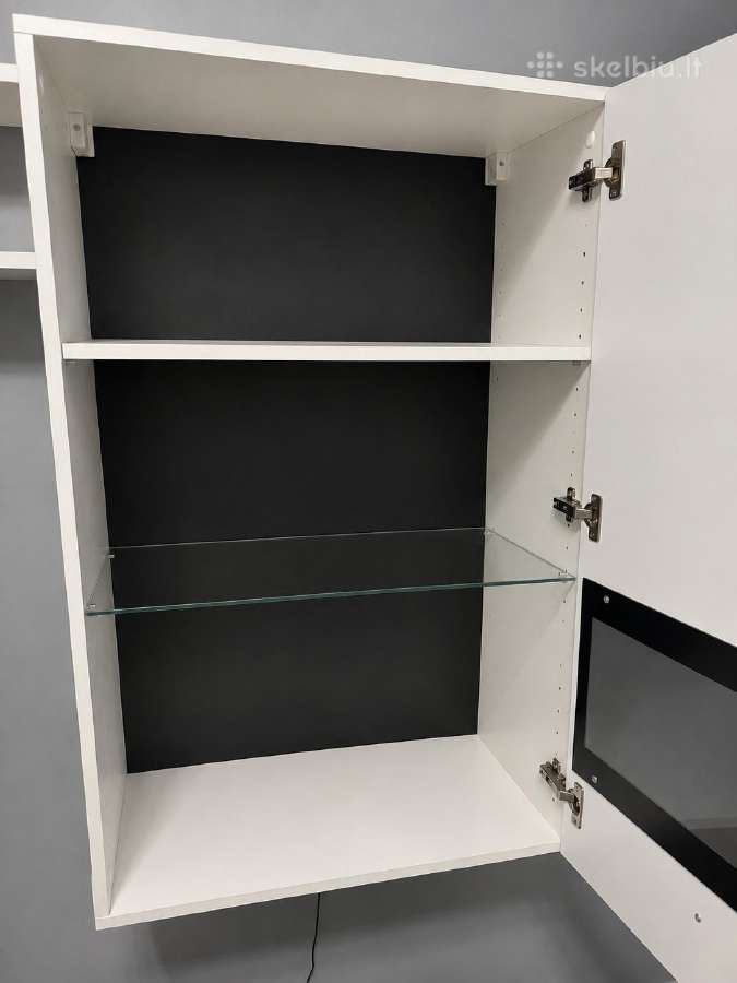 Moderni svetainės sekcija su LED. - nuotraukos Nr. 4