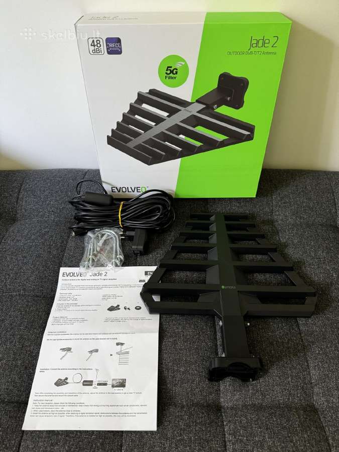 Evolveo Jade 2, aktyvi lauko Dvb-t2 antena, 48 dbi - nuotraukos Nr. 2