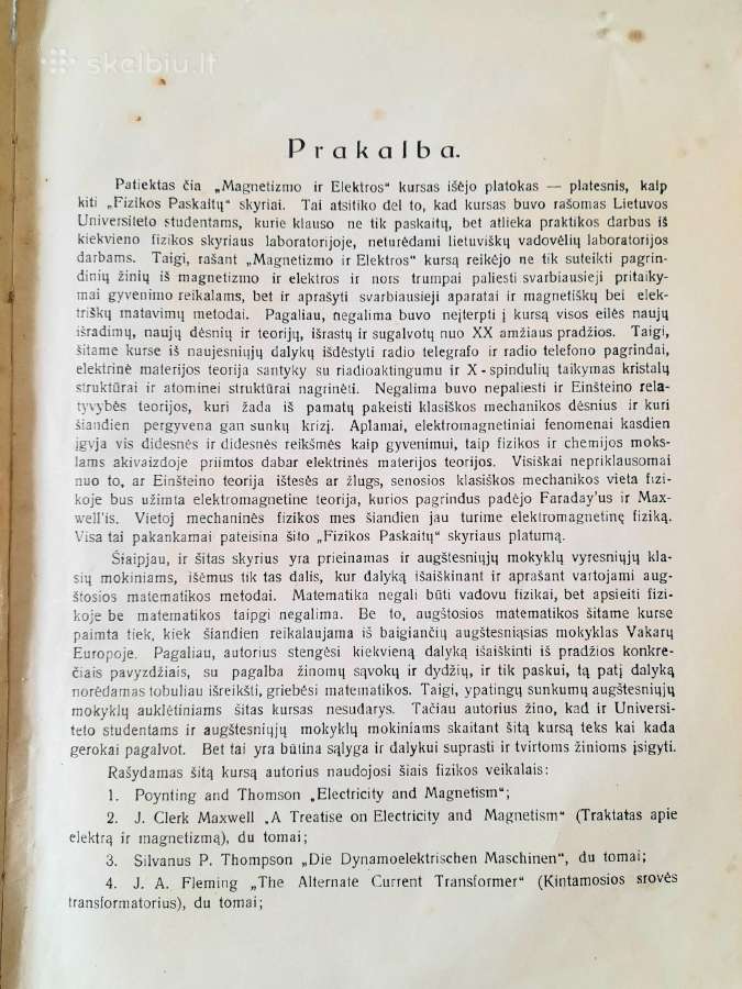 "Fizikos paskaitos" 1926m. Prof V Čepinskis - nuotraukos Nr. 2