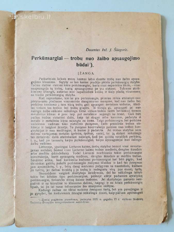 "Perkūnsargiai" 1930m. Prof J Šliogeris - nuotraukos Nr. 2
