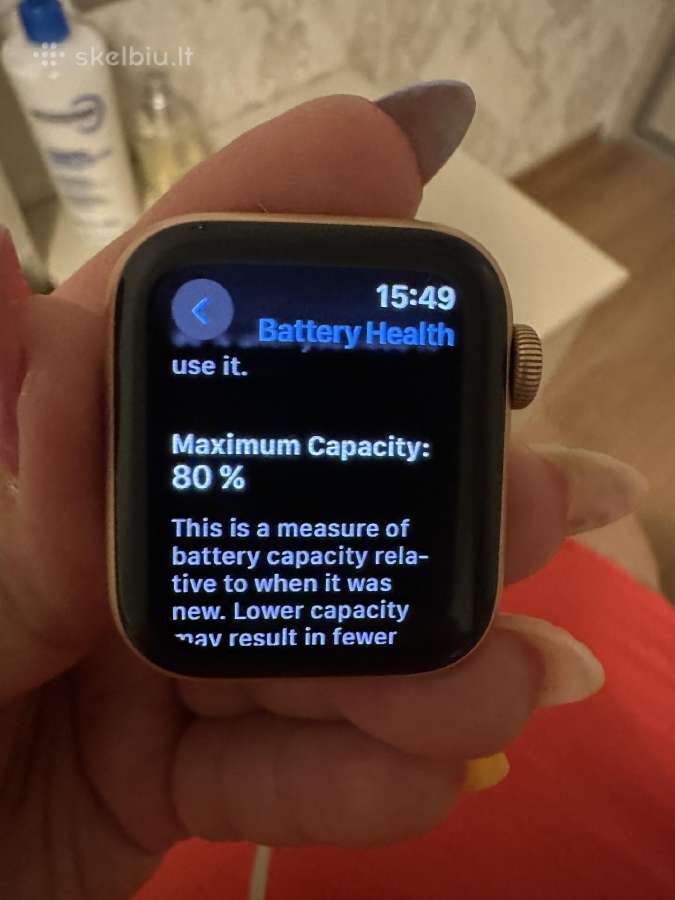 Parduodu Apple Watch Se 40 mm, GPS + Cellular - nuotraukos Nr. 5