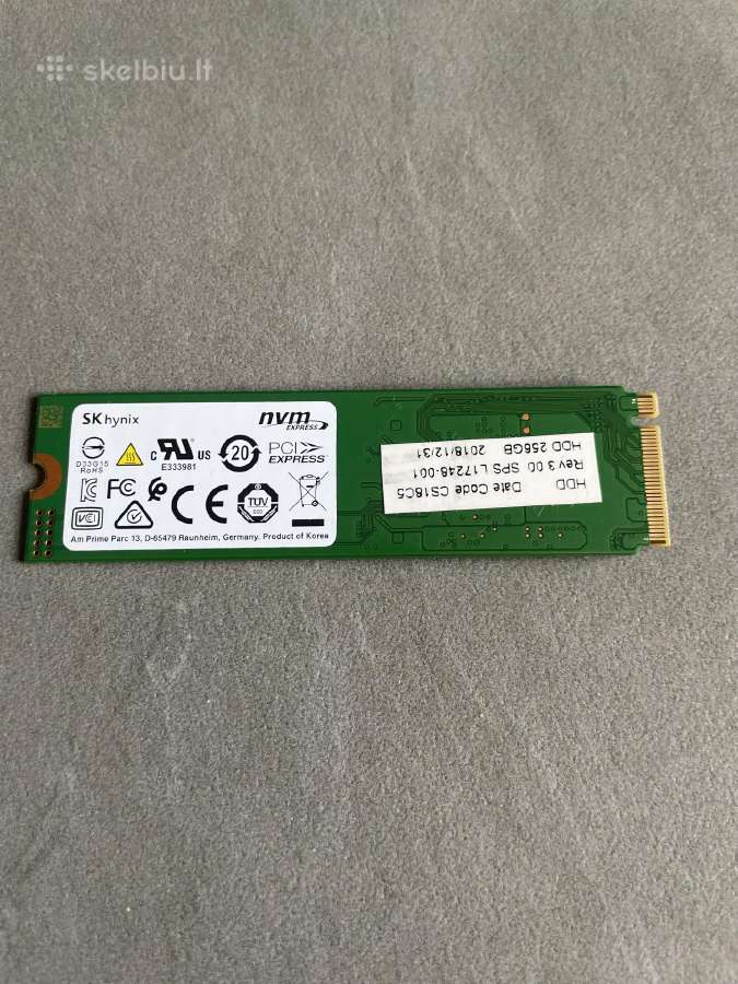 Parduodu SSD Nvme 256gb - nuotraukos Nr. 4