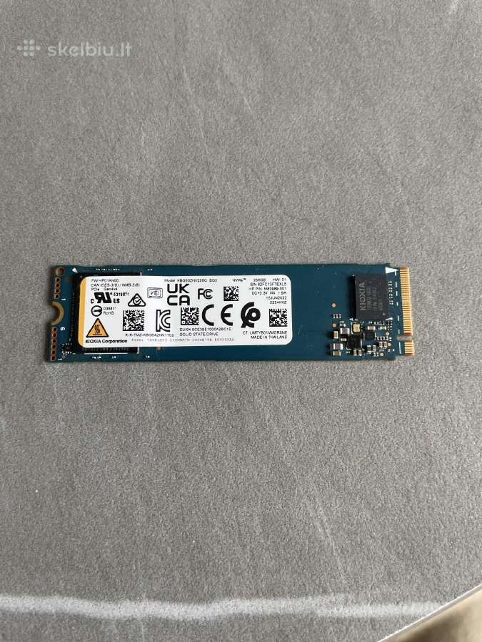 Parduodu SSD Nvme 256gb - nuotraukos Nr. 5