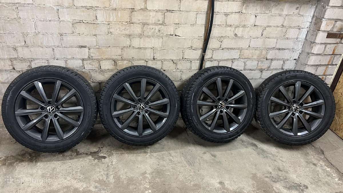 VW Ratlankiai Merano su žiem. padangom 215/55/r17 - nuotraukos Nr. 5