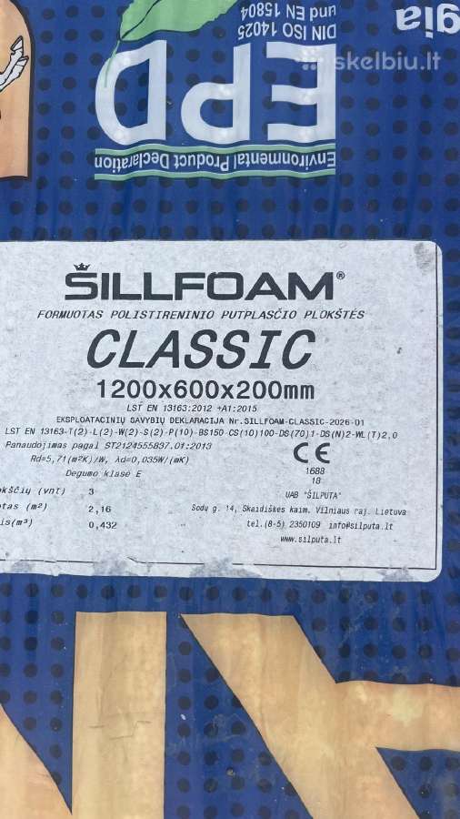 Šillfoam Classic 1200x600x200 - nuotraukos Nr. 2