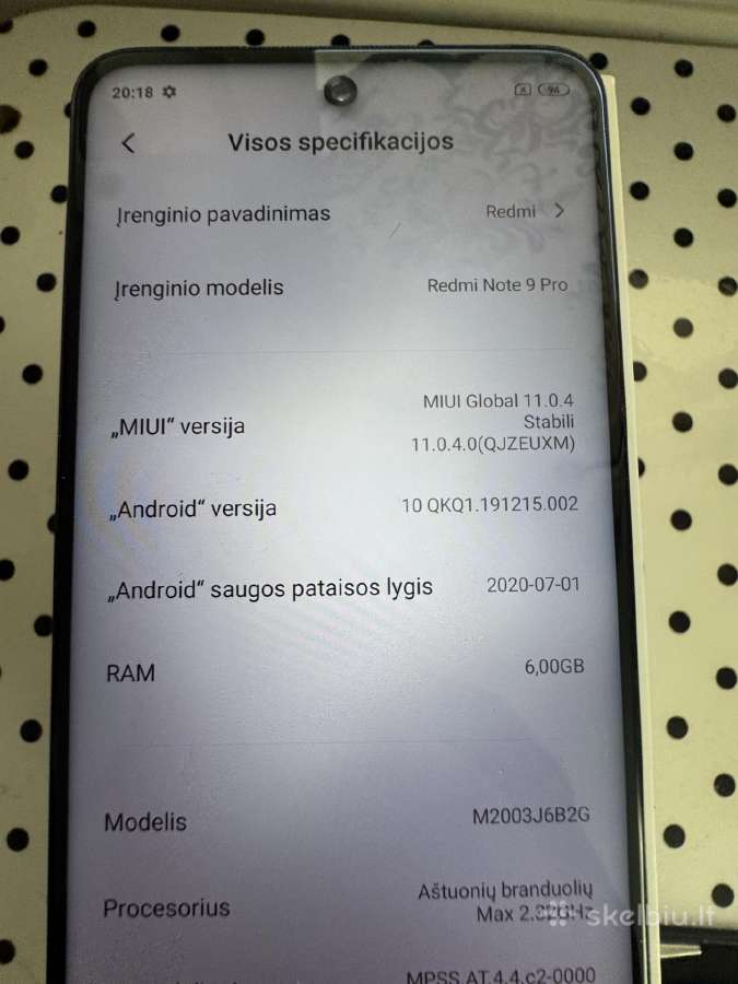 Xiaomi note 9 pro - nuotraukos Nr. 7