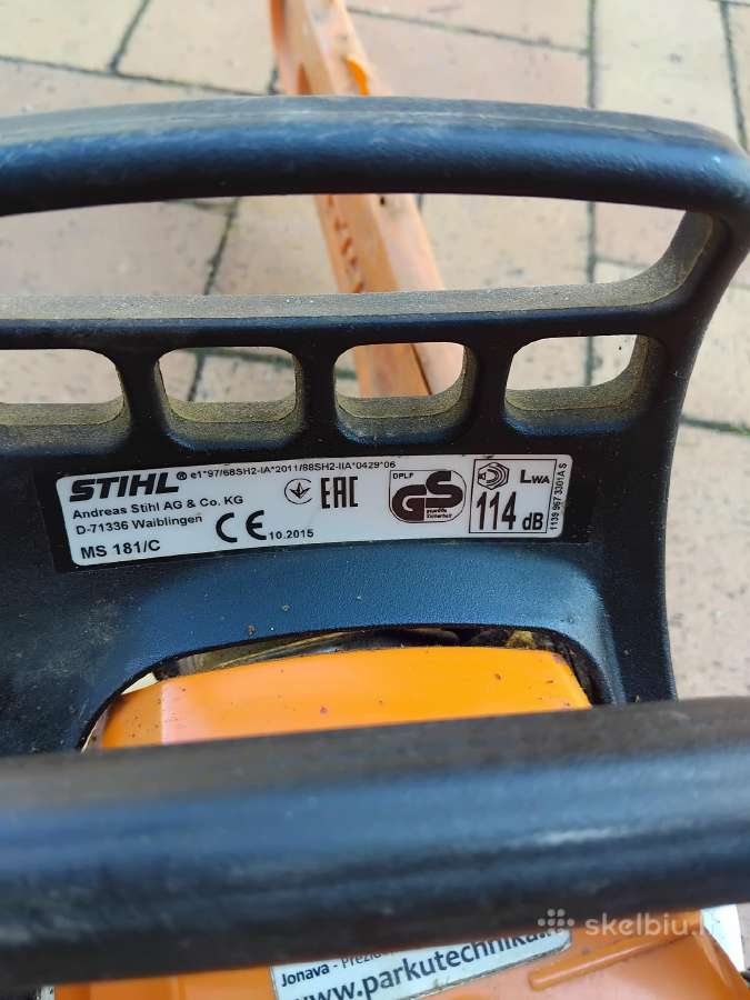 Stihl benzininis pjūklas Ms 181 - nuotraukos Nr. 3