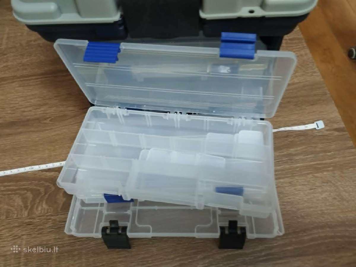 Parduodu žvejo dėžę su 4 dėžutėmis. Kokybiška - nuotraukos Nr. 2