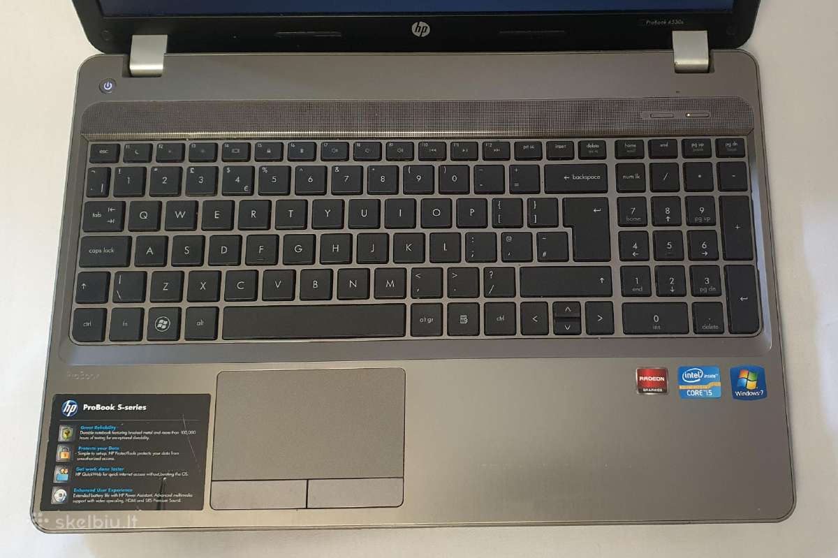 Hp Probook 4530s I5-2410m 6 GB RAM 240 GB SSD - nuotraukos Nr. 3