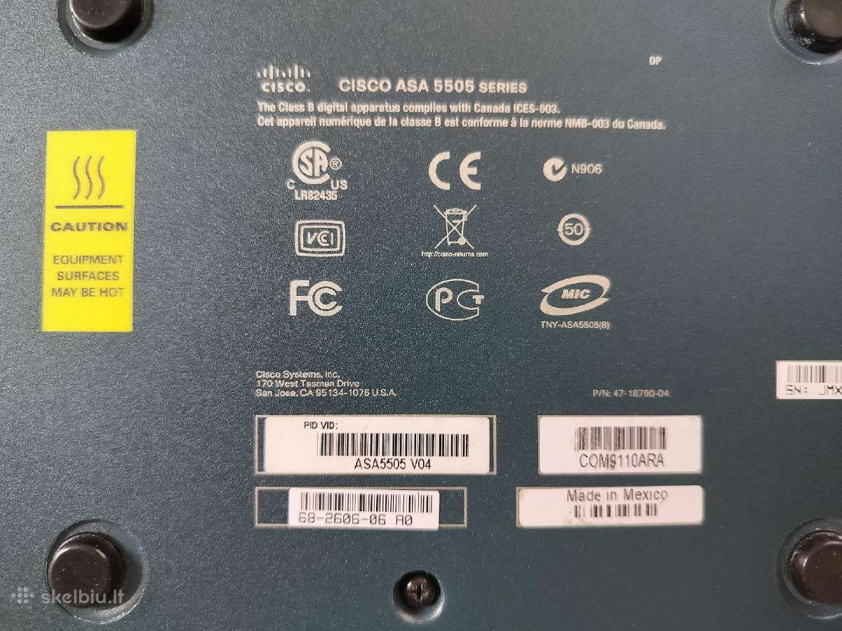 Cisco Asa5505 Ipsec - nuotraukos Nr. 4