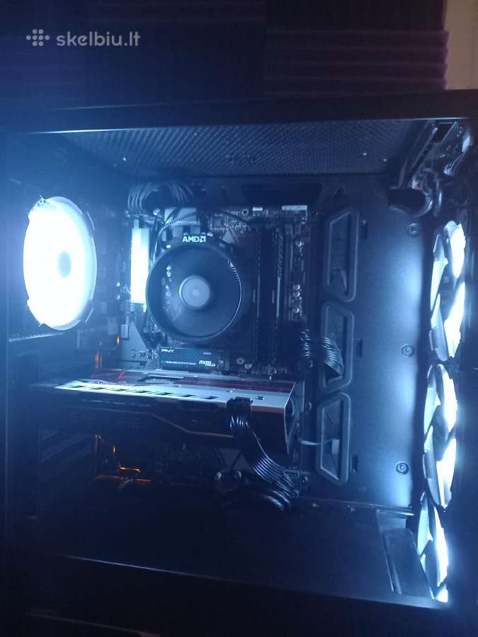 Gaming kompiuteris (Ryzen 5 2600/rx 580 8gb/SSD) - nuotraukos Nr. 2