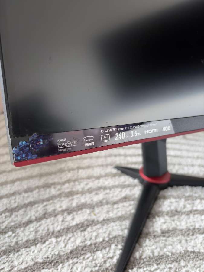 Aoc lenktas monitorius 27 240hz - nuotraukos Nr. 2