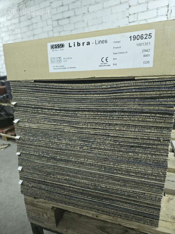 Kiliminės plytelės Desso Libra-lines 50x50 - nuotraukos Nr. 2