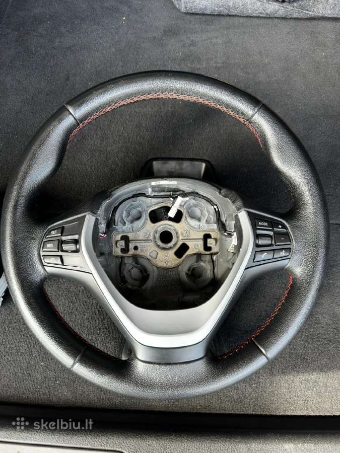 Bmw F3x serijos vairas su raudona siūle - nuotraukos Nr. 3