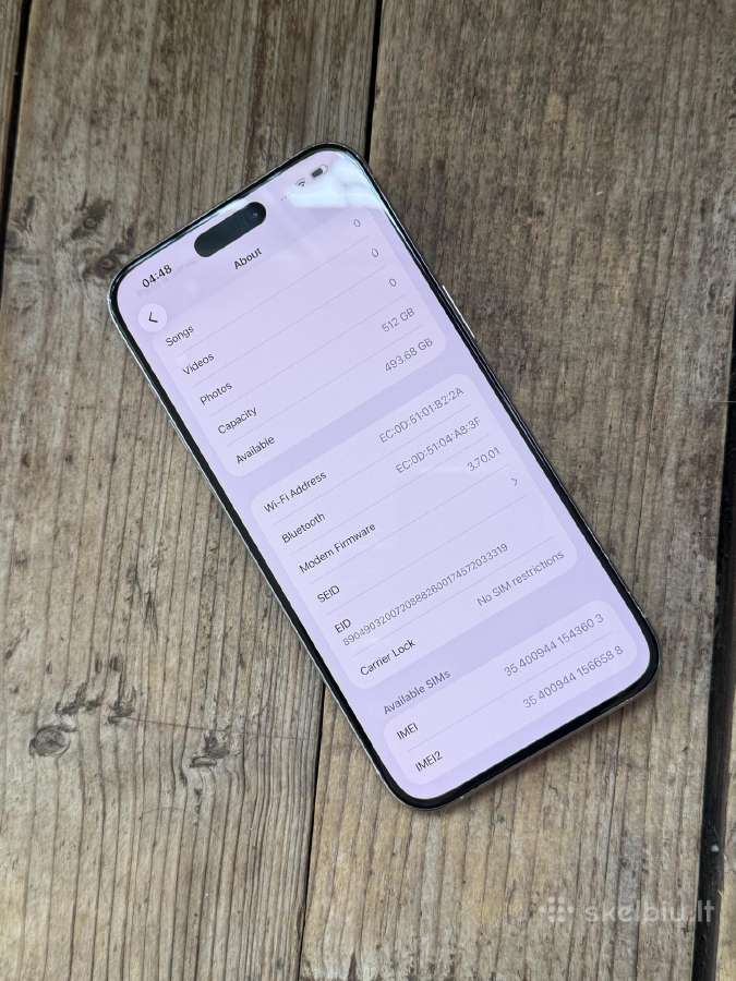 Apple iPhone 15 Pro Max 512gb White Titanium - nuotraukos Nr. 7