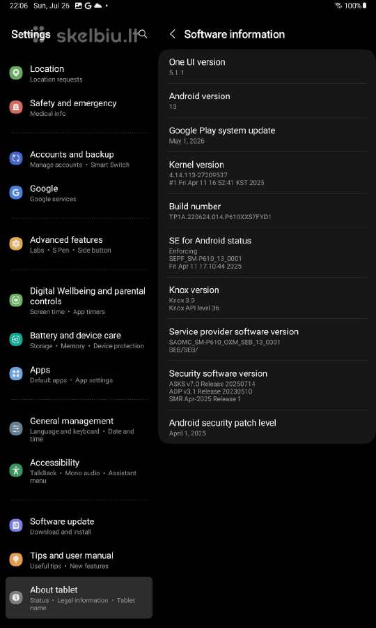 Samsung Galaxy Tab S6 Lite - nuotraukos Nr. 9