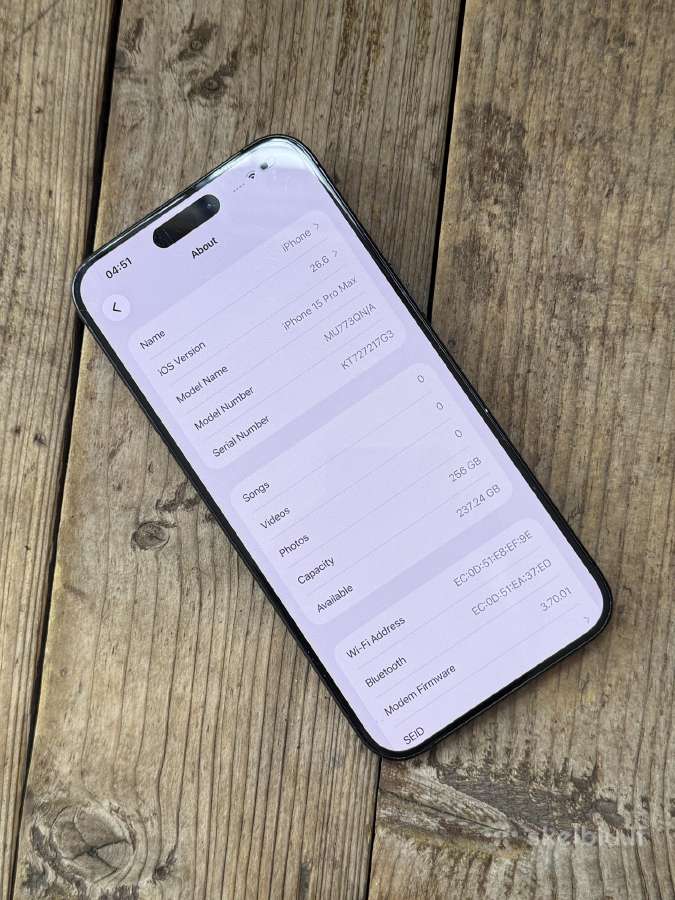 Apple iPhone 15 Pro Max 256gb Black Titanium - nuotraukos Nr. 8