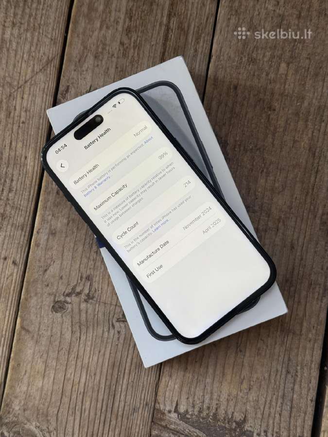 Apple iPhone 15 128gb Black BH: 99% - nuotraukos Nr. 7