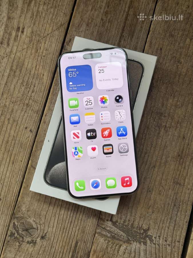 Apple iPhone 15 Pro Max 256gb Natural Titanium - nuotraukos Nr. 4