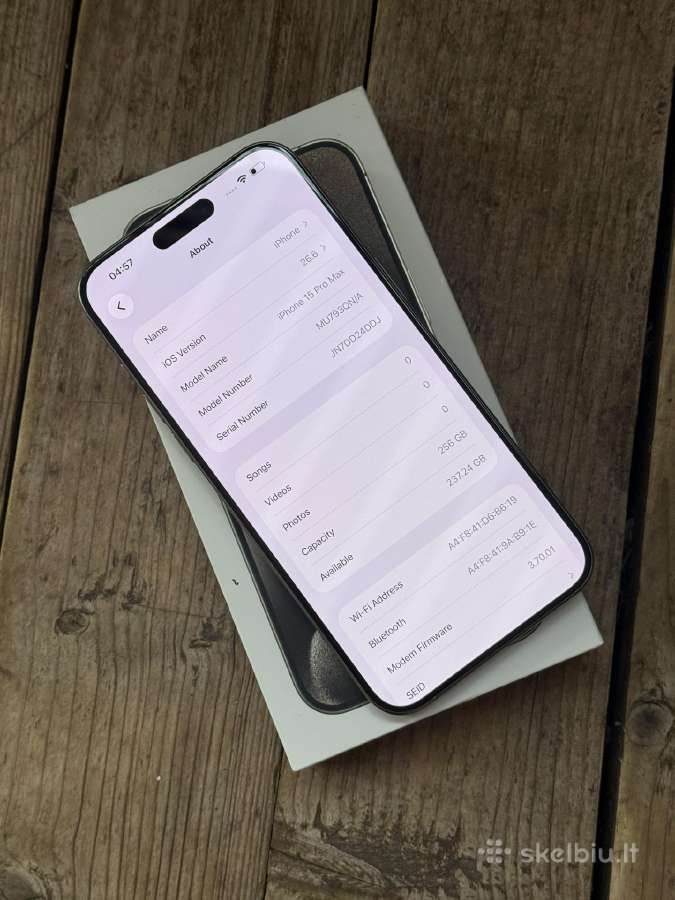 Apple iPhone 15 Pro Max 256gb Natural Titanium - nuotraukos Nr. 8