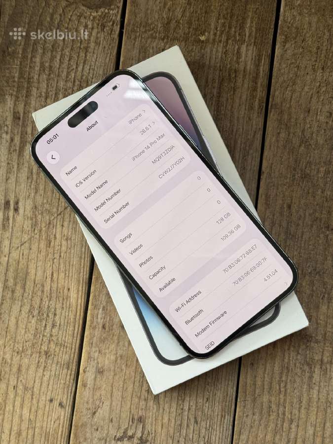 Apple iPhone 14 Pro Max 128gb Deep Purple - nuotraukos Nr. 8