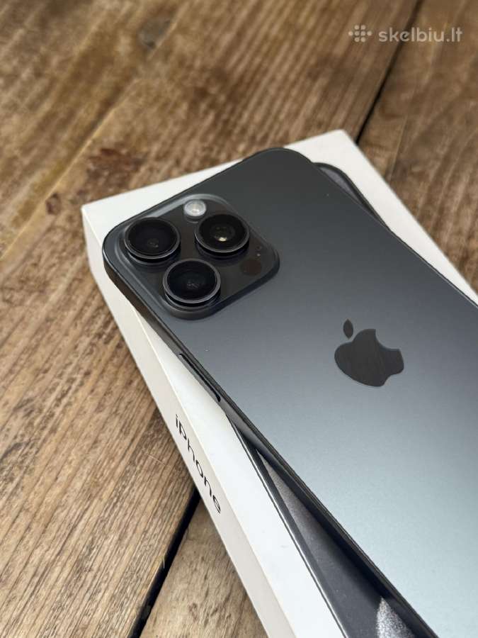 Apple iPhone 15 Pro Max 256gb Black Su Dokumentais - nuotraukos Nr. 2