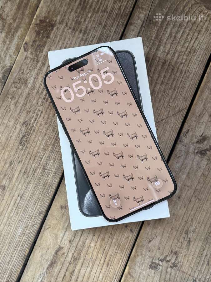 Apple iPhone 15 Pro Max 256gb Black Su Dokumentais - nuotraukos Nr. 3