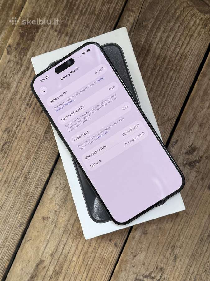 Apple iPhone 15 Pro Max 256gb Black Su Dokumentais - nuotraukos Nr. 7