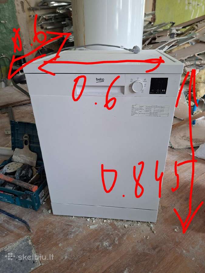 Įmontuojama indaplovė Beko Bdin16435 - nuotraukos Nr. 2