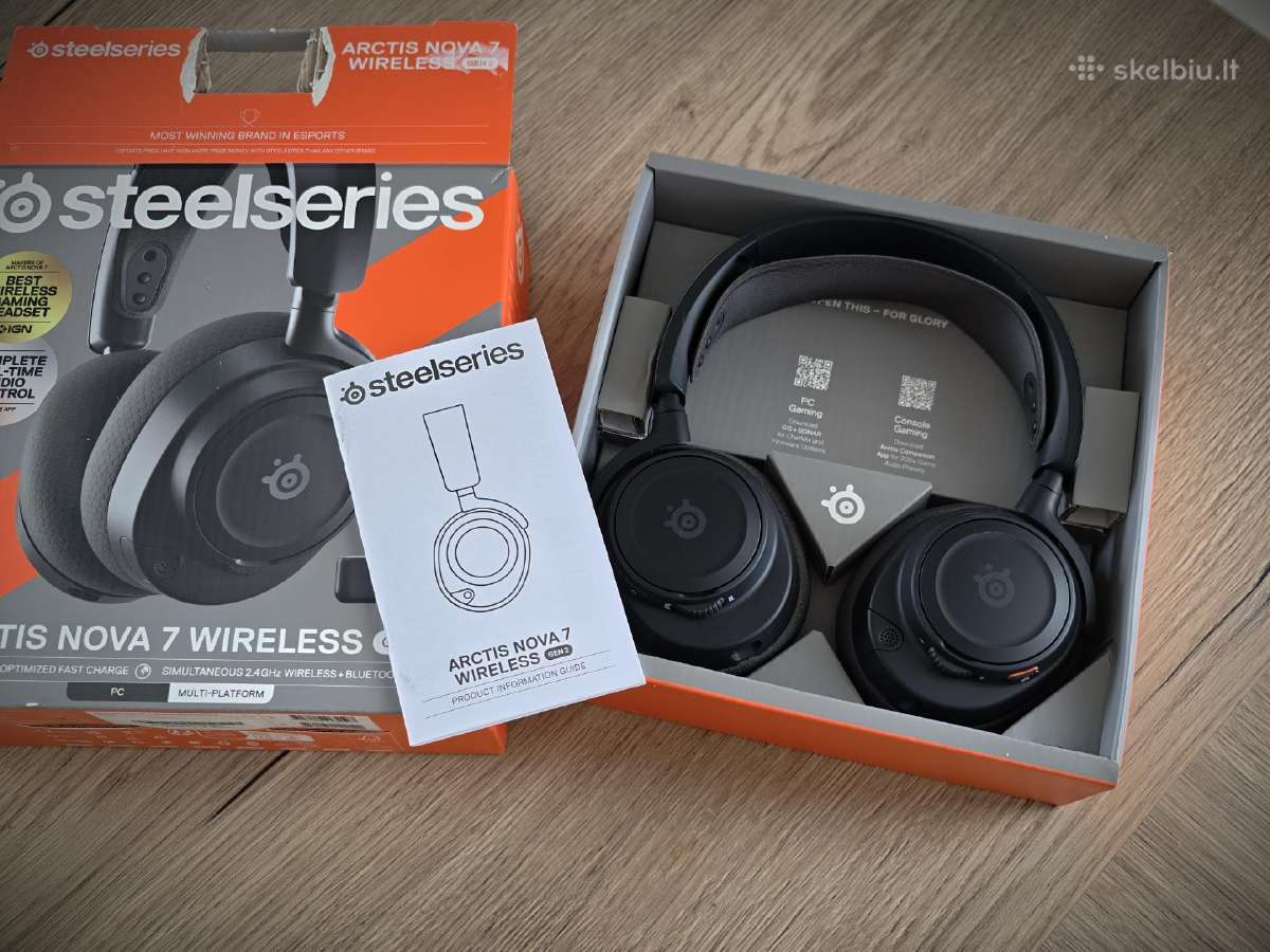 Žaidimų ausinės pigiau Steelseries, Microsoft, - nuotraukos Nr. 3