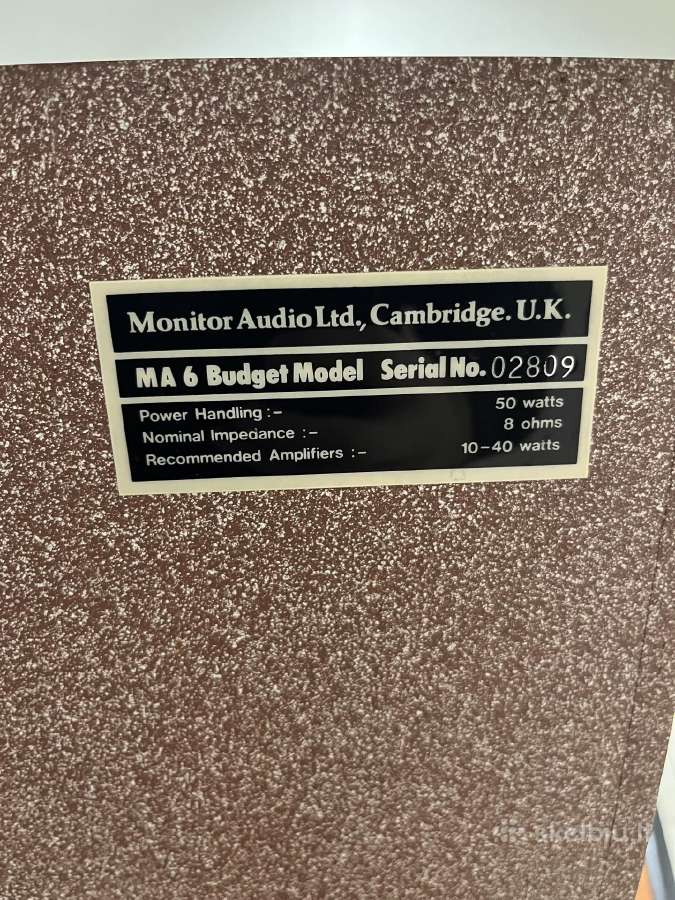 Monitor audio ma6 - nuotraukos Nr. 6